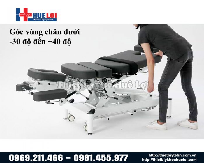 Điều chỉnh góc vùng chân dưới giường nắn chỉnh EL07