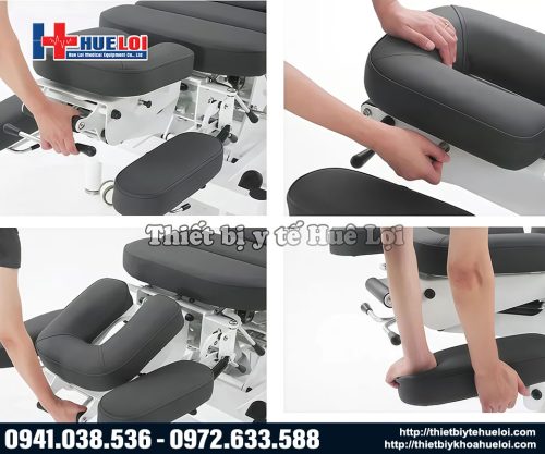 Giường Chiropractic nâng hạ đầu đa hướng