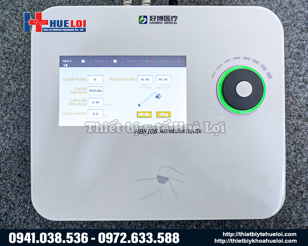 máy siêu âm trị liệu 2 tần số Haobro HB810B