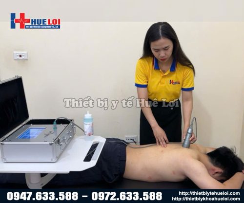 hình ảnh điều trị bằng máy siêu âm trị liệu đơn tần texua