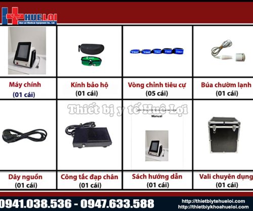 Bộ cấu hình EC30 phiên bản đa bước sóng – 40W gồm máy chính và phụ kiện tiêu chuẩn