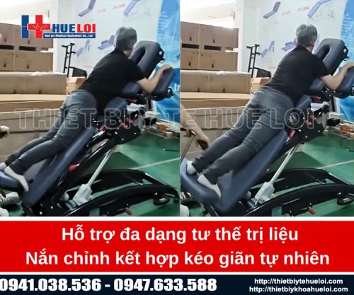Bàn điều chỉnh cột sống toàn thân tích hợp kéo giãn tự nhiên
