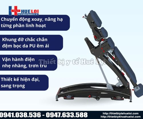 Các ưu điểm nổi bật của dòng giường tác động cột sống kết hợp kéo giãn tự nhiên