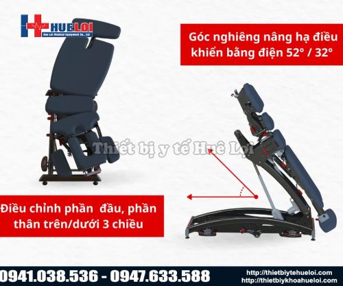 Bàn điều chỉnh cột sống toàn thân tích hợp kéo giãn cao cấp nhất hiện nay