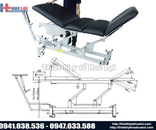 góc nâng hạ giường kéo giãn cột sống CY-C101F