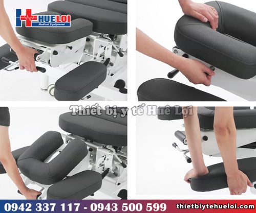giường chiropractic cao cấp có nâng hạ đầu