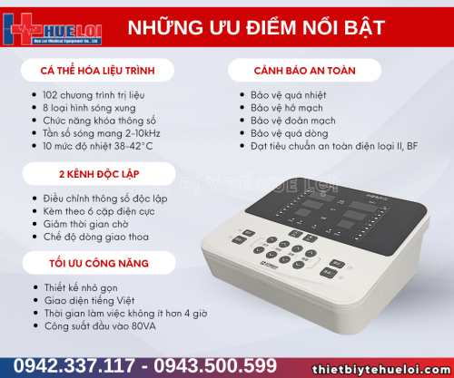 Máy điện xung trung tần phổ thông