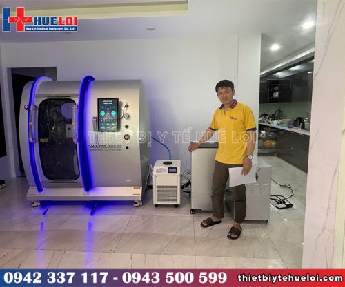 Công Ty TBYT Huê Lợi bàn giao buồng Oxy cao áp cho phòng khám tại Hà Nội
